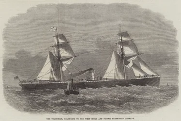 The Colombian, belonging to the West India and Pacific Steam-Ship Company